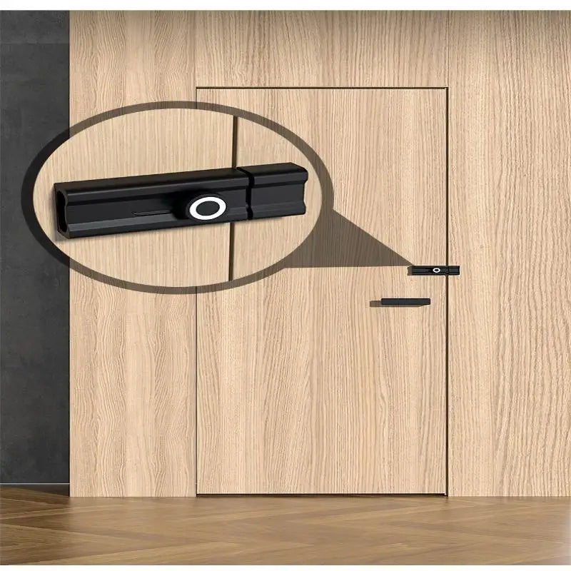 No Punching Door Lock Buckle Anti-Theft Latch Adhesive Hardware