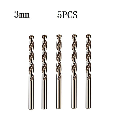 HSS M35 Cobalt Drill Bit Set 1–3mm for Stainless Steel Auger High-Quality Drill Press Power Tool Parts