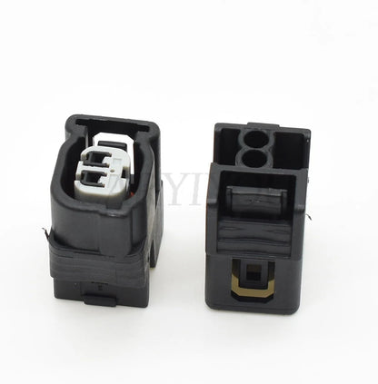 2-Pin 1mm Waterproof Female Connector DJ70210H-1-21 with Terminals & 15cm Wires Automotive