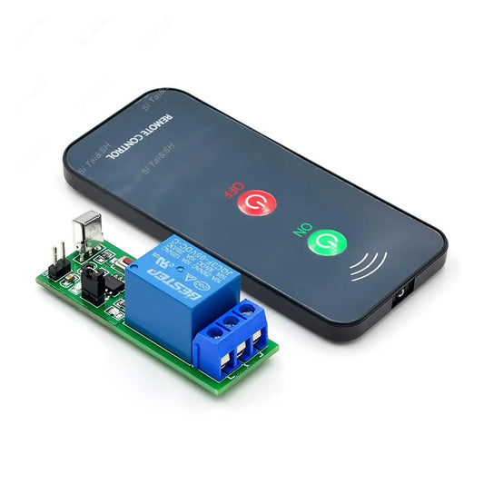 IR 1-Channel Infrared Receiver Relay Driver Module 5V with Active Remote Control