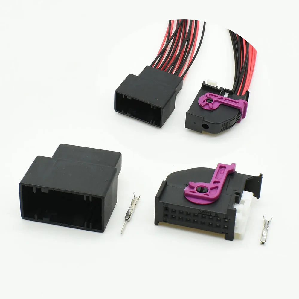 1-1355350-1 / 1-1355349-1 Automotive 18-Pin Connector — VW Air Conditioning Panel & Amplifier Wire Plug