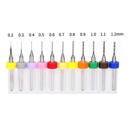 0.3mm–1.2mm Tungsten Steel PCB Mini Drill Bits for CNC and Printed Circuit Boards