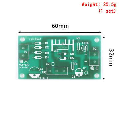 LM317 Adjustable DC Power Supply DIY Kit — 1.25–37V 1.5A, Electronics Teaching & Training