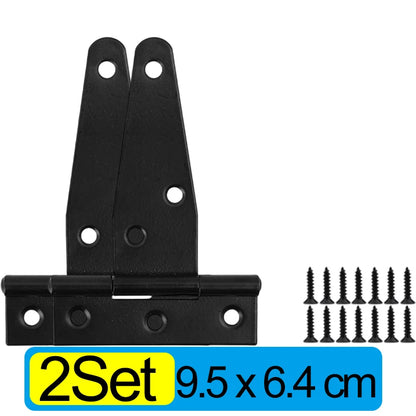 Iron Cold Rolled Steel T Shape Hinge Iron Triangle Hinge Sturdy Shed Hinge Door Gate Hinges for Home Store Furniture Hardware