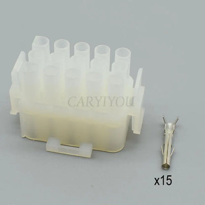 42021 / 42022 / 63080 Automotive 15-Pin 6.3mm Waterproof Connector Kit — Car & Boat Electrical Plug