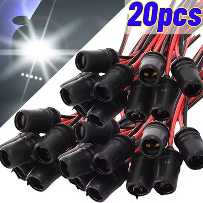 T10 W5W 147 Bulb Socket Holder Connector Car Wedge Light Rubber Plug Extension Wire Harness Adapter Auto Instrument Lamp Parts