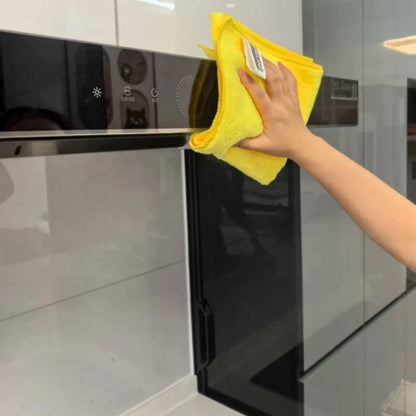 Multifunction Absorbent Microfiber Car Wash Towel Drying Cloth Rag for Auto Detailing Cleaning Polishing Waxing 45x30cm Yellow