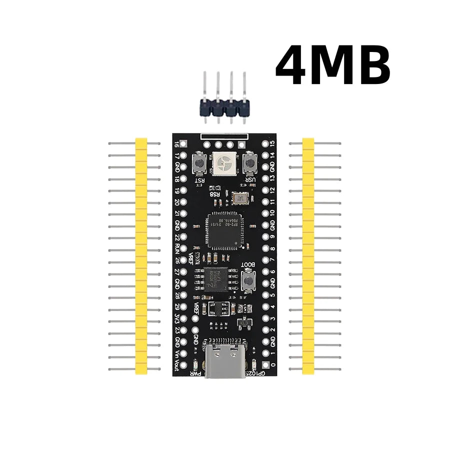 RP2040 Core Board 4MB/16MB Dual-Core Cortex-M0+ USB-C Compatible with Raspberry Pi Pico MicroPython Development