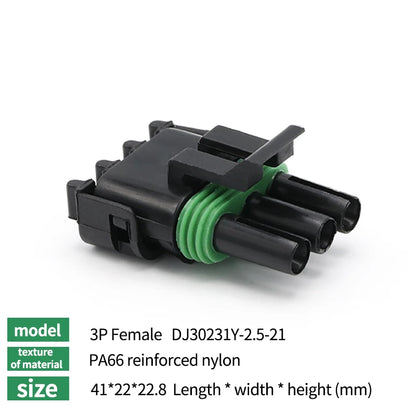 2.5 Series Waterproof Connector 1/2/3/4/6 Pin Male Female for Haltech MAP TPS GM