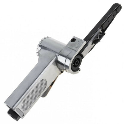 Air Belt Sander Air Angle Grinding Machine Sanding Belt 330x10mm 1/4in Inlet 3/8in Hose Air Compressor Sanding Tool Set 16000rpm
