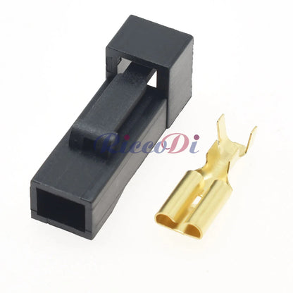 1 Pin 7.8mm High Current Connector DJ7011A-7.8-21 PA66 Black Housing Automotive Harness Socket