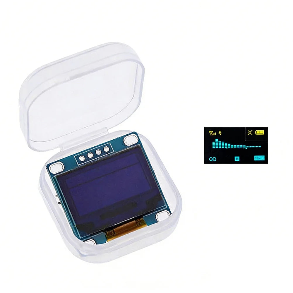 0.96" OLED Display Module 128×64 I²C with 20cm Wire — Arduino, ESP32, STM32 (3-Pack)