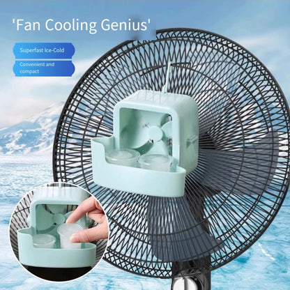 Travel Cooling Device Portable Fan Cooler Quick Installation Fan Cooler Ice System Lightweight Design Portable Travel Accessory