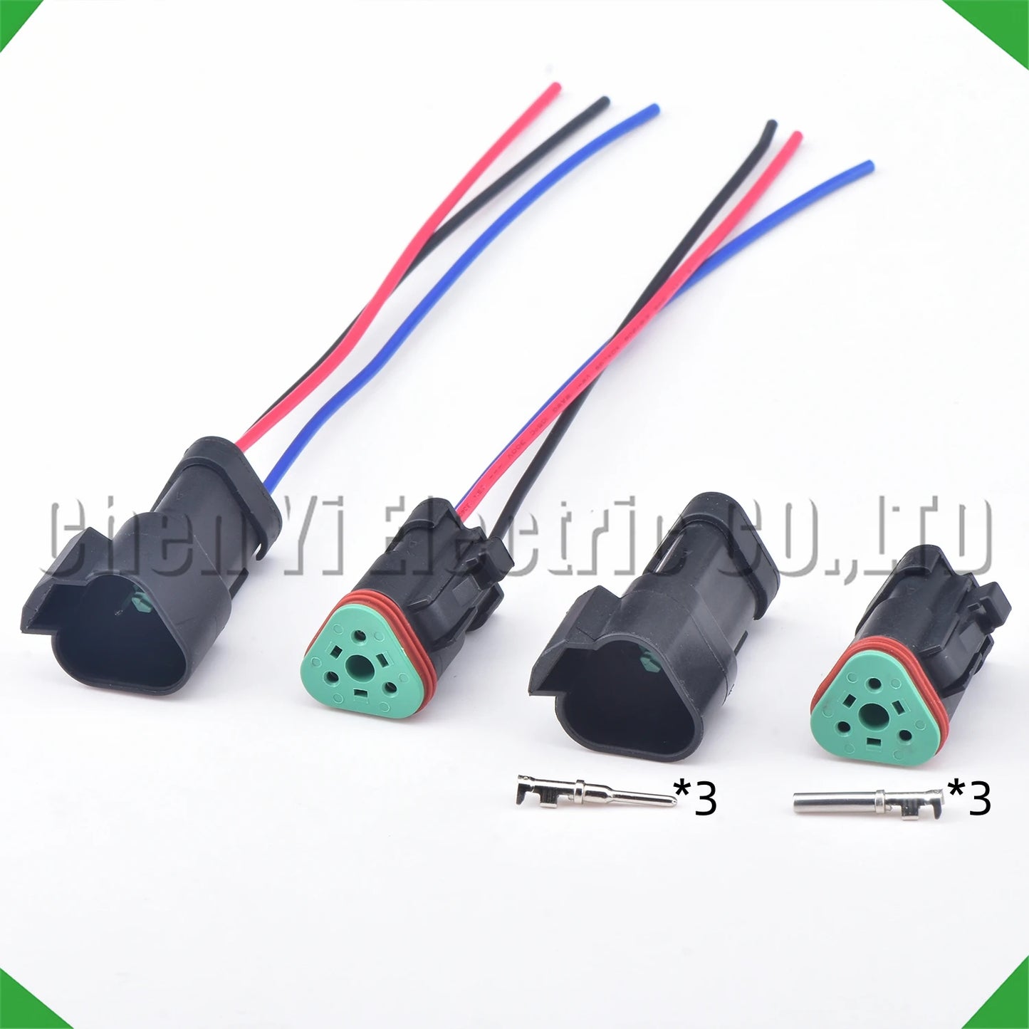3 Pin DT Series Connector Waterproof Plug Socket for Deutsch Engineering Vehicle DT06-3S DT04-3P DT06-3S-E005 DT04-3P-E005