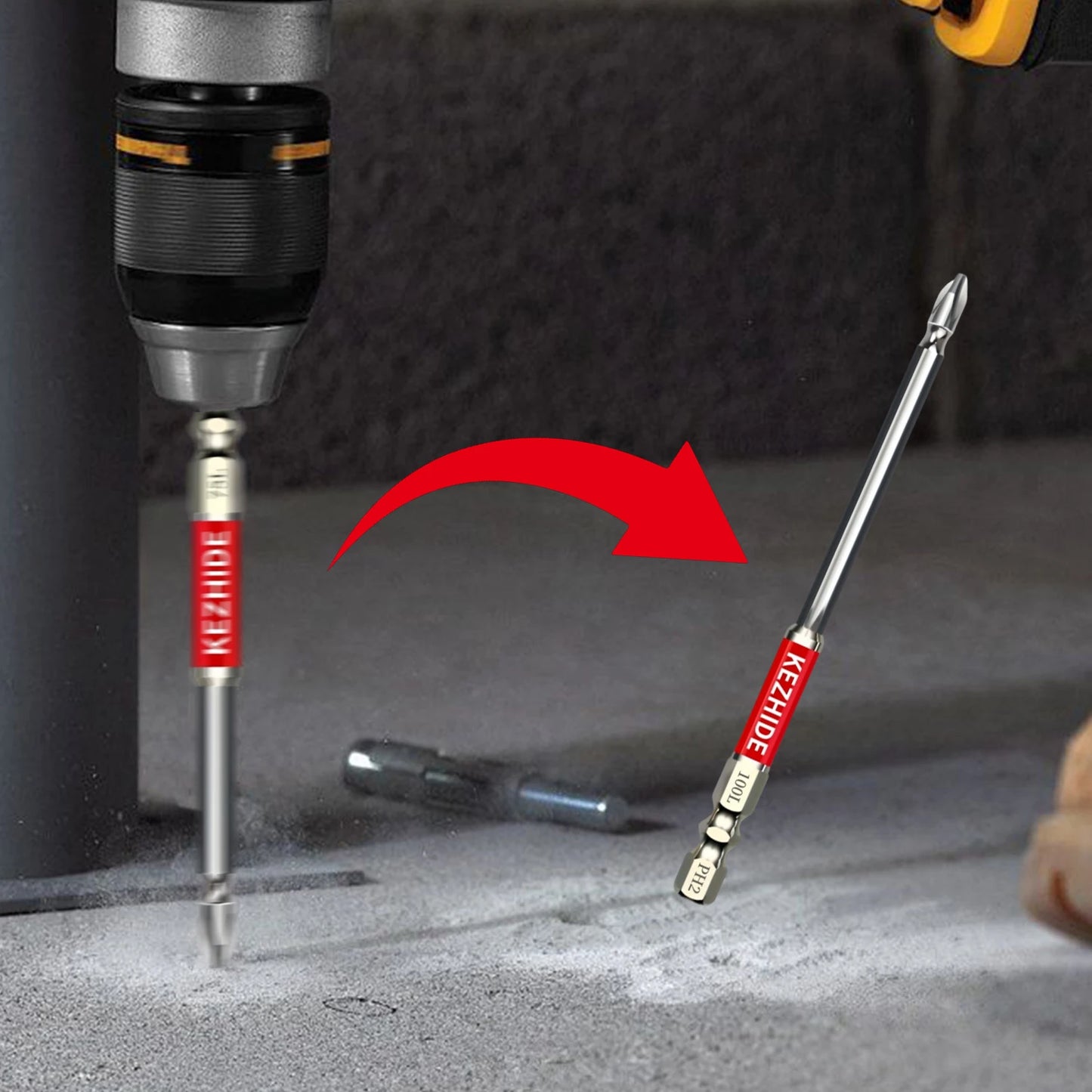 Magnetic Screwdriver Drill Bit Set Alloy Steel Impact Resistant Tips