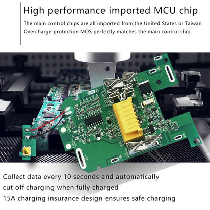 1pc BL1830 Li-Ion Battery BMS PCB Charging Protection Board For 18V Tool