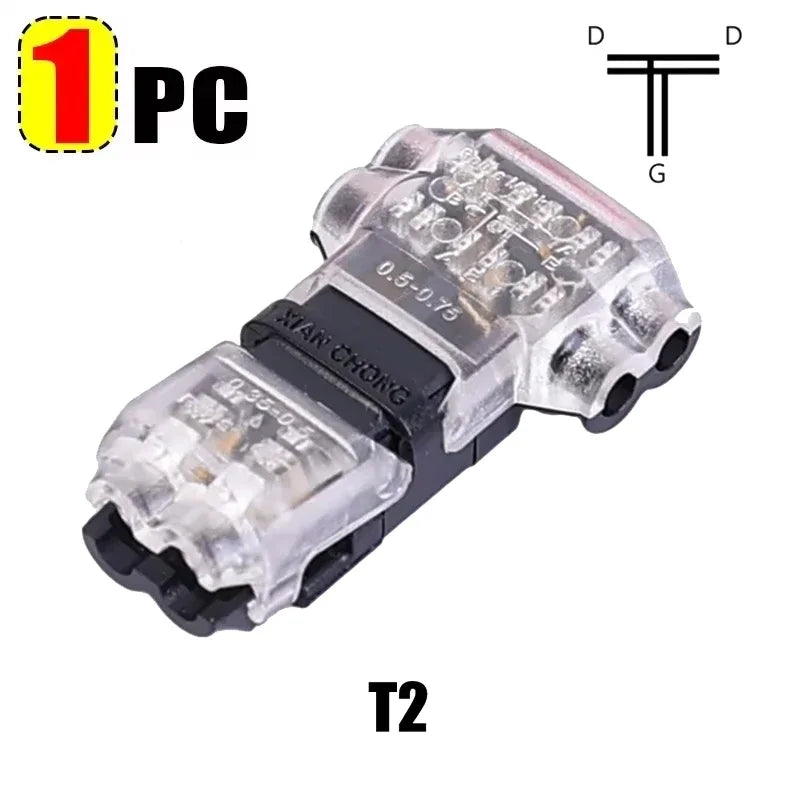 T Tap Wire Connector Low Voltage 2 Pin Splicing Connector