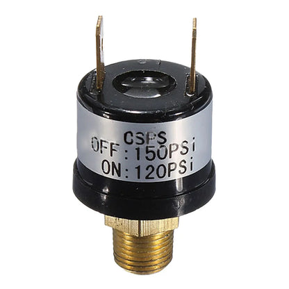 Air Compressor Pressure Control Switch 70-100PSI 170-200PSI Valve Heavy Duty 12V 3.5A 1/4 Inch Thread Air Compressor Parts