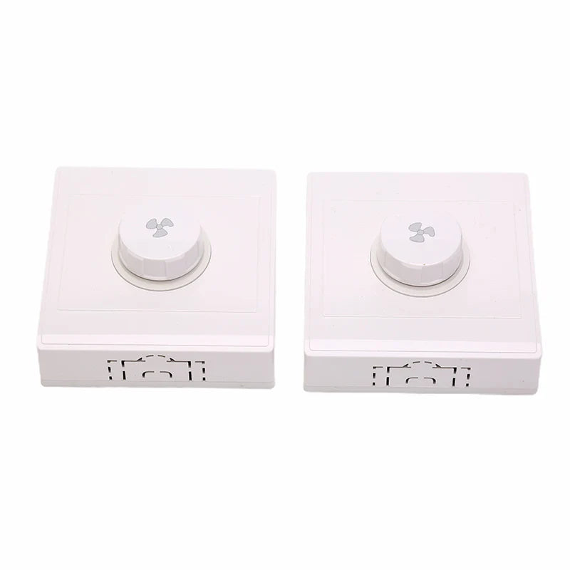 New 1PC Plastic AC220V 10A 15W-300W White 86Type Ceiling Fan Adjustment Stepless Speed Controller Wall Switch