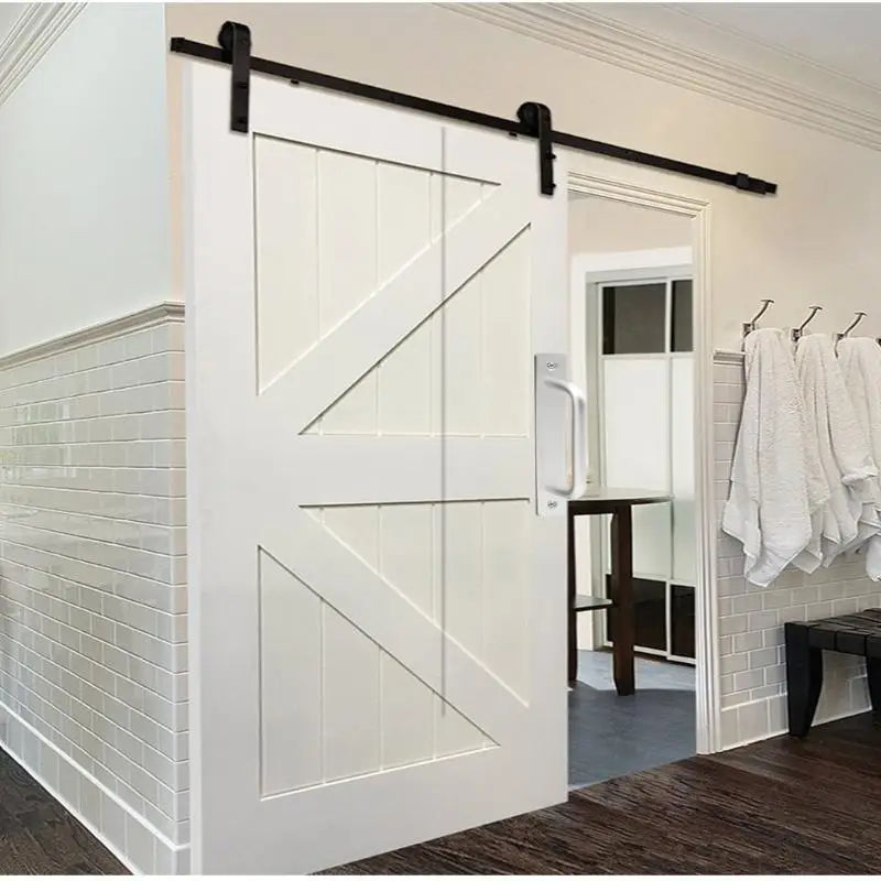 New Aluminium Alloy Punch-Free Furniture Cabinet Handle Sliding Door Pull and Flush Hardware Set for Wood Door Drawer