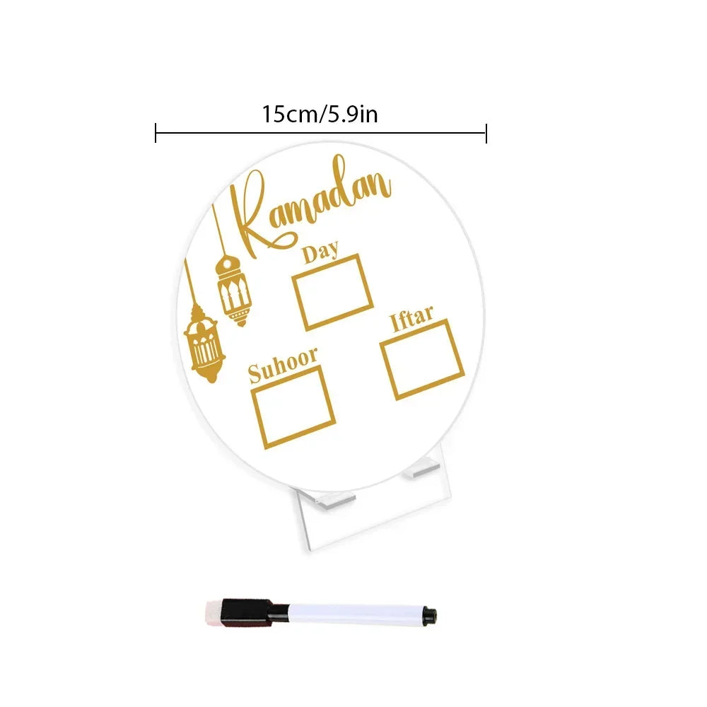 2026 Ramadan Countdown Calendar, Islamic Muslim Party Decor, Acrylic Eid Mubarak Ornament, Kareem Ramadan Decoration