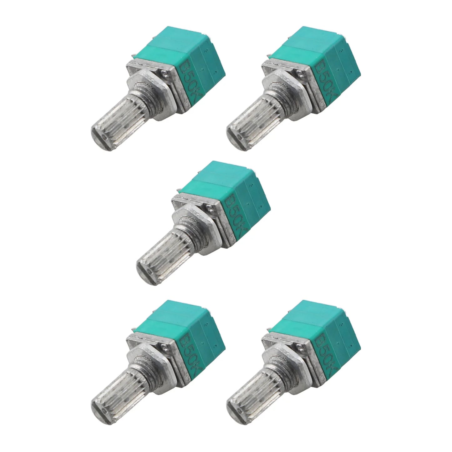 Audio Equipment 60*60*60 Mm Sealing Potentiometer Knurled Shaft Potentiometer Control Device Plastic Shell Single Linear Use