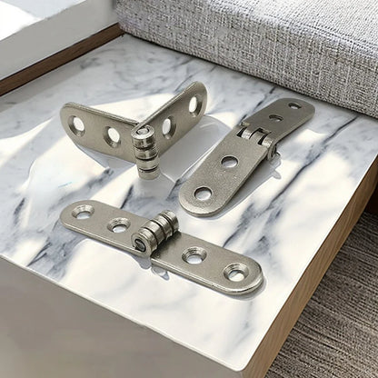 2pcs 180 Degree Screw-On Hinges For Sewing Machine Cabinet Door Hinge  Foldable Hinge Flap Furniture Hardware Accessories