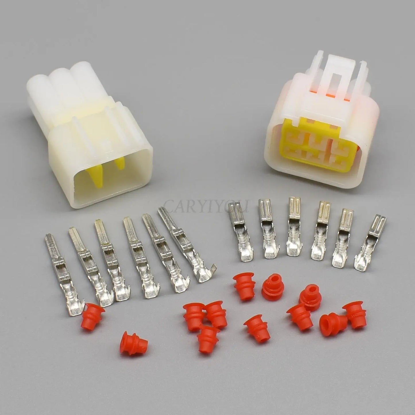6-Pin Furukawa Waterproof Connector FW-C-6M-B / FW-C-6F-B — FW Series Sealed Automotive Wiring Plug