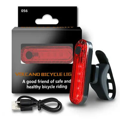 Rechargeable Bike Light Front Light Taillight Mini Night Safety Warning Lantern Bicycle Accessories for Night Outdoor Cycling