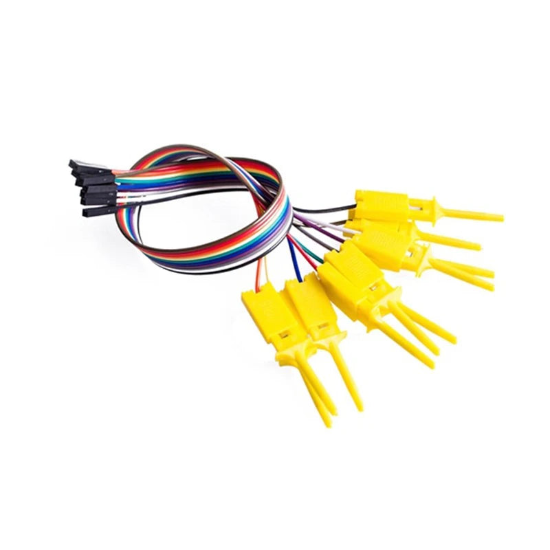 200mm High-Efficiency Test Hook Clip with Logic Analyzer Probe, Yellow/Red