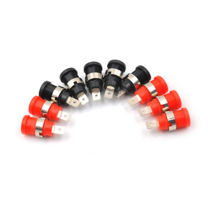 New 10Pcs 4mm Banana Female Jack Socket Panel Mount Binding Post