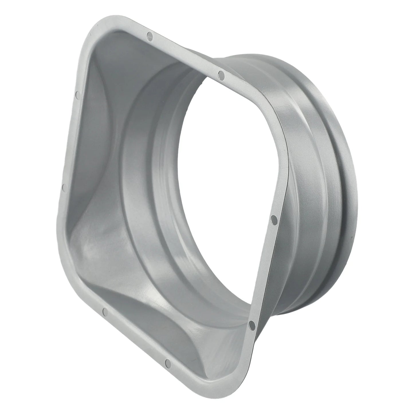 For Kitchen Hood Ventilator Pipe Connecting Vent Flange Exhaust Duct 4-10inch Electrostatic Spray Metal Silver-gray