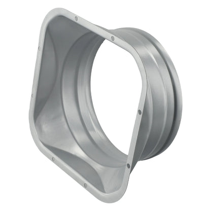 For Kitchen Hood Ventilator Pipe Connecting Vent Flange Exhaust Duct 4-10inch Electrostatic Spray Metal Silver-gray