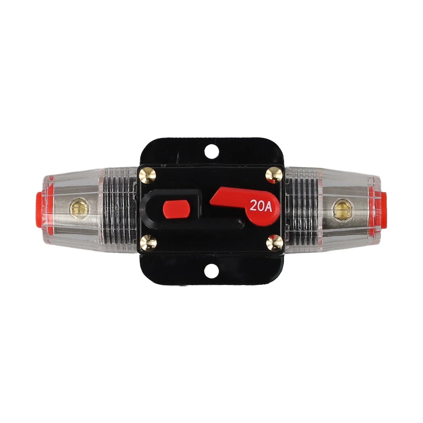 12V-24V DC Auto Inline Fuse Breaker Battery Safety Audio System Protection Overload Protection Device Temperature Resistance