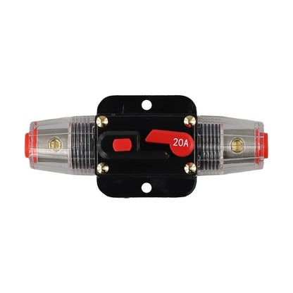12V-24V DC Auto Inline Fuse Breaker Battery Safety Audio System Protection Overload Protection Device Temperature Resistance