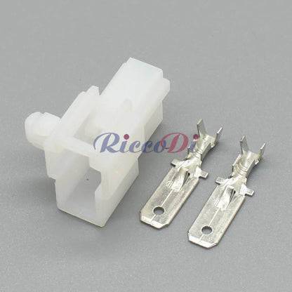 DJ7022A-6.3-11/21 2-Pin 6.3mm Automotive Connector Plug Male Female with Terminal