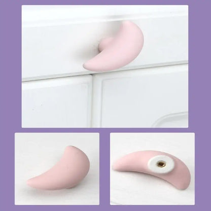 1pc Children's Furniture Handles Nordic Ceramic Children Room Cabinet Handles Macaron Colorful Round Drawer Knobs And Pulls