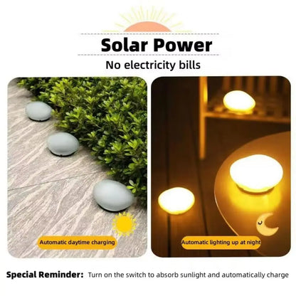Solar Decorative Frosted Ground Lamp Outdoor Waterproof Garden Light