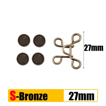 Adjustable Waist Extender Button Set for Jeans No-Sew Buckle 5/1Set
