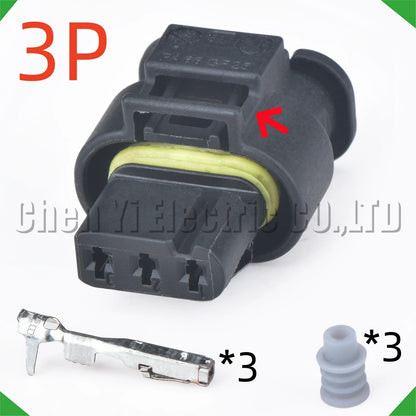 3 Pin Parking Radar Sensor Connector 3C0973203 805-121-521 7615490-03 for VW