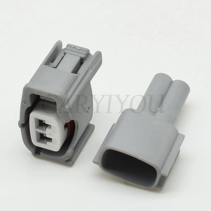 2 Pin Female Male Knock Sensor Connector Fuel Injector Socket Compatible with Toyota Corolla 6189-0611 90980-11875