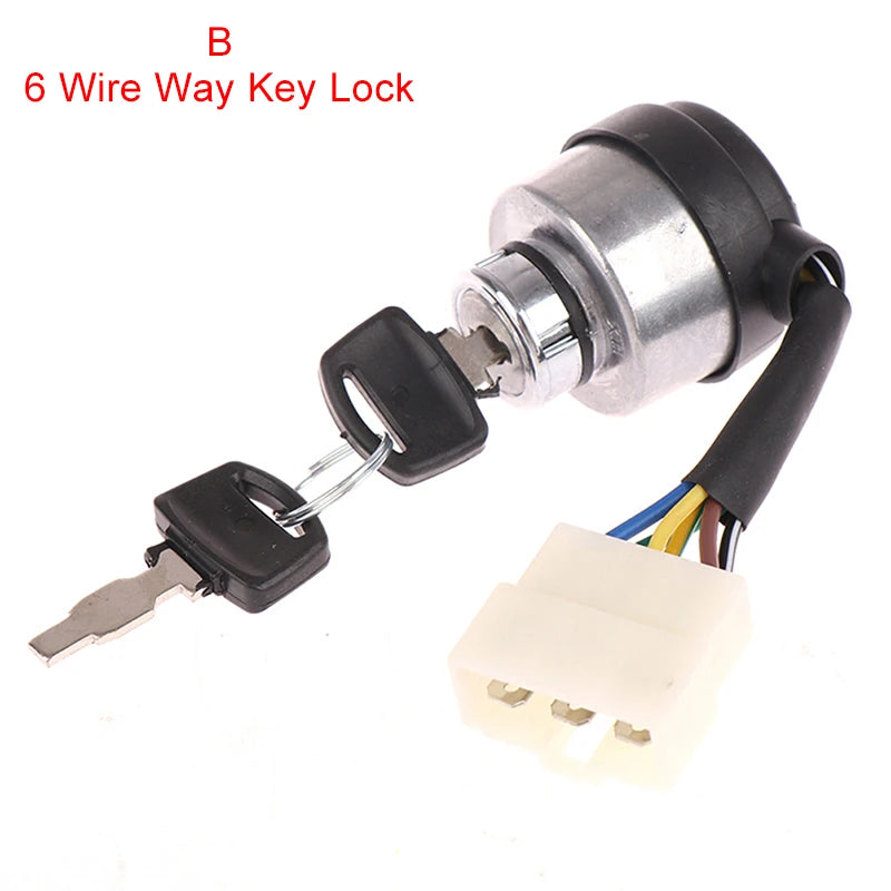 Generator Ignition Key Switch 4/6 Wire – 168F (2-3KW) & 188F (5-8KW)