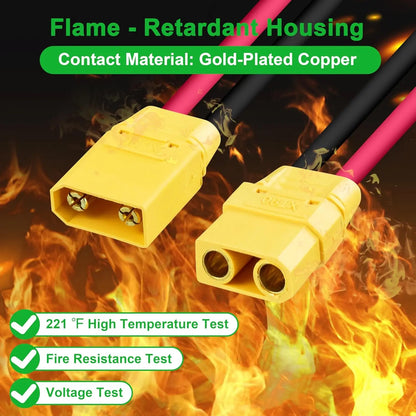 XT90 Male Female Connectors Plug Welding Terminal Plugs for RC Lipo Battery Motor Charge Lead Plugs Banana Male Female Adapter