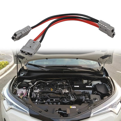 1pc 50A For Anderson Plug Connector Double Y Adapter 4mm Car Cable 4 Square Wires 30cm For Forklifts Stackers Vehicles