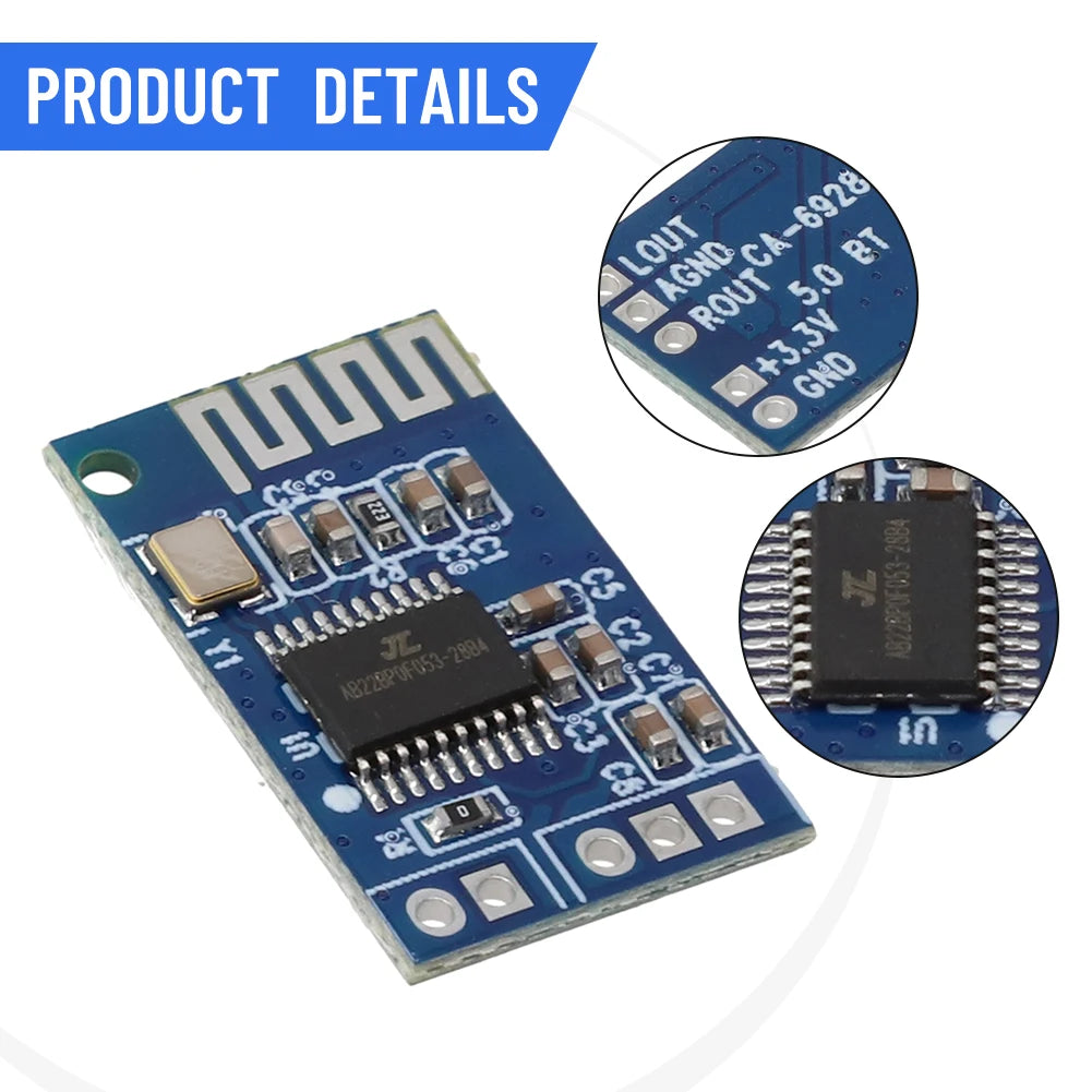 CA-6928 DC 3.3V-6V Power Supply Unit Small Bluetooth-compatible Audio Module Green/Blue Board 23 × 15mm Voltage Stabilizer