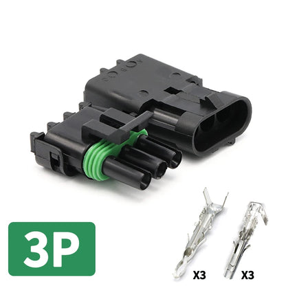 2.5 Series Waterproof Connector 1/2/3/4/6 Pin Male Female for Haltech MAP TPS GM