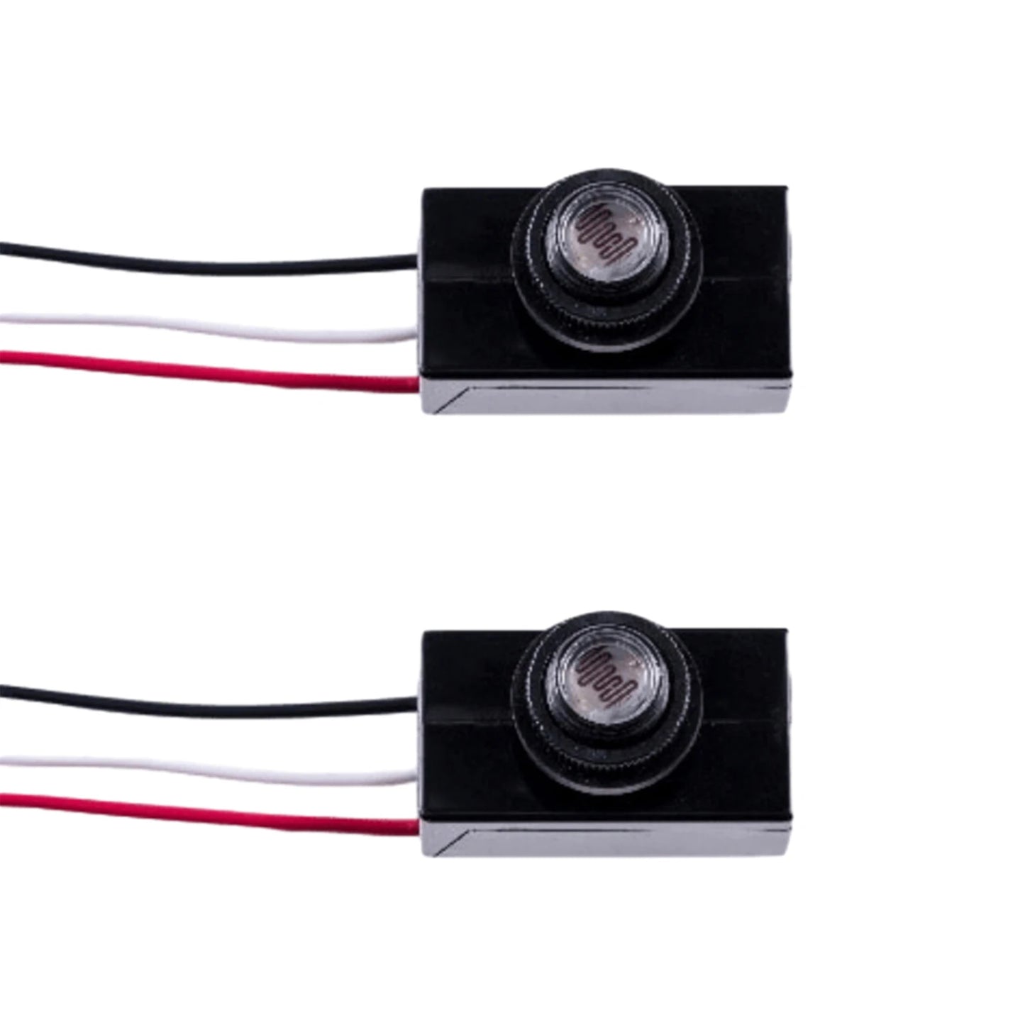 For Outdoor Lighting Photoelectric Sensor Switch 2PCS Dusk to Dawn 120 277V Weather Resistant for Hardwired Lamp Posts