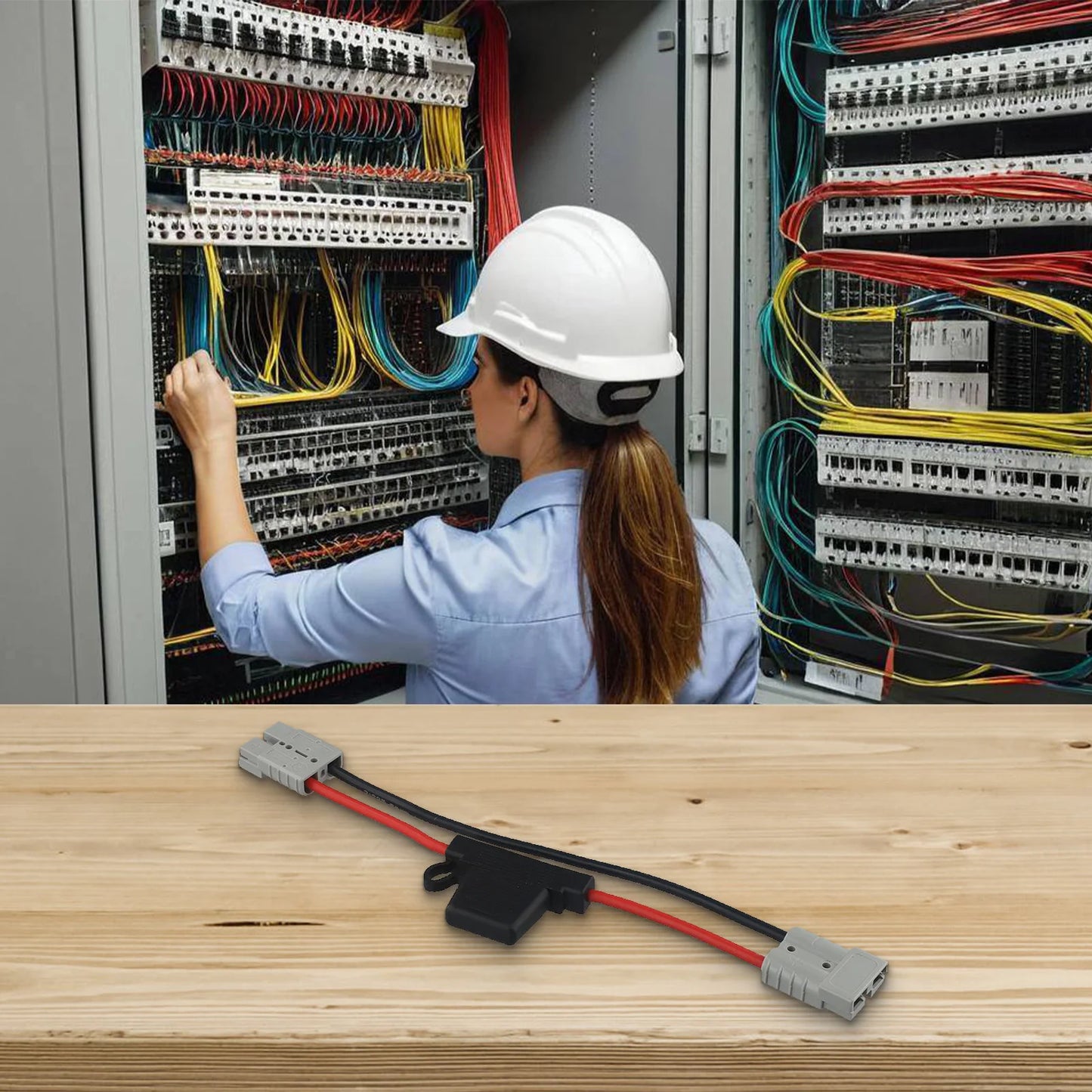 8AWG Power Cable Connector Reliable Performance Sturdy And Reliable Built-in MAXI Fuse Holder Easy To Use Secure Connection