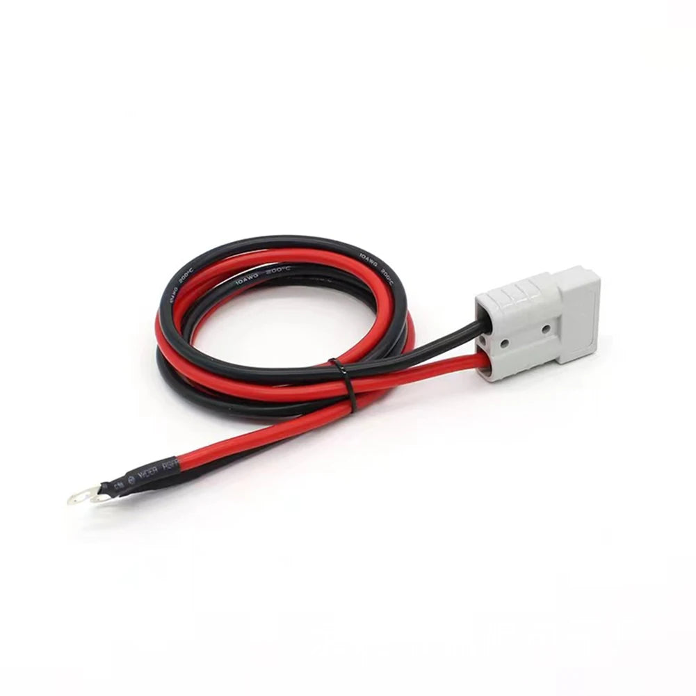 1pcs 50A 600V Battery Connection Plug Set 10AWG Wire Gauge 50cm Length Charger Adapter For Electric Vehicles Forklifts Caravans