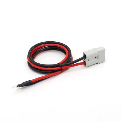 1pcs 50A 600V Battery Connection Plug Set 10AWG Wire Gauge 50cm Length Charger Adapter For Electric Vehicles Forklifts Caravans